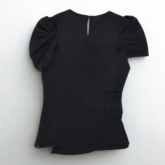 Oscar de la Renta Silk Draped Top - Picture 3 of 3